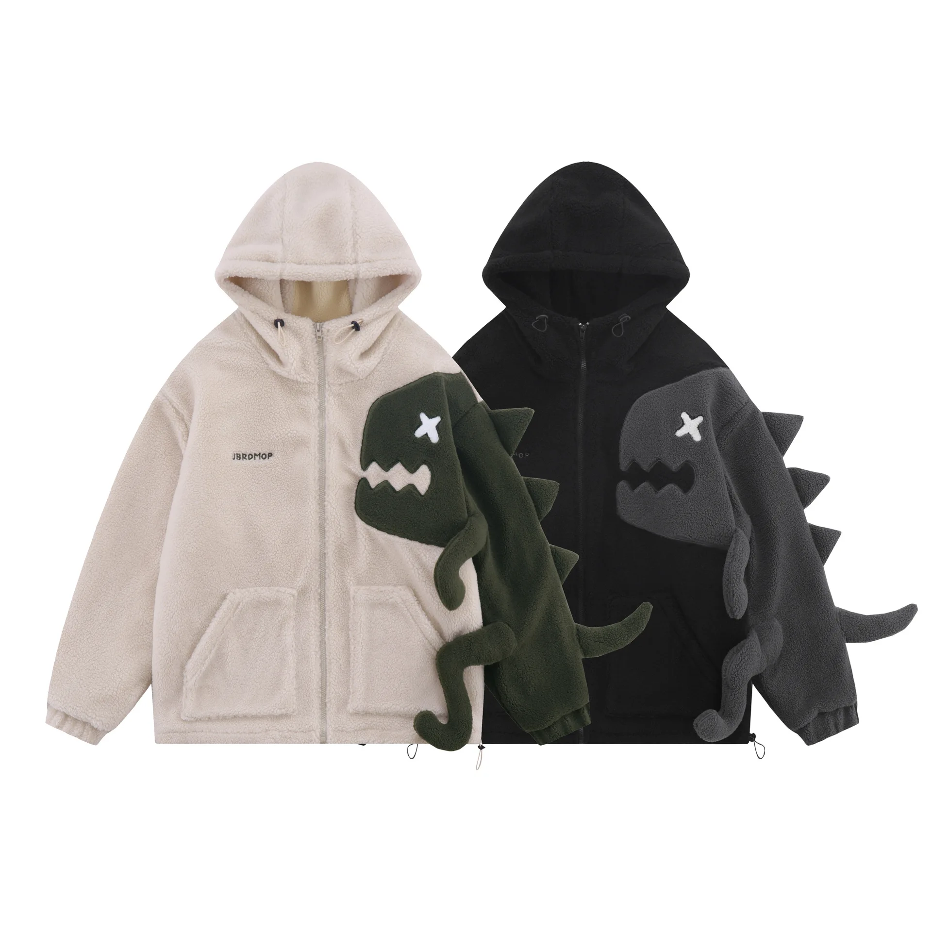 

2023 Новое Брендовое винтажное пальто с имитацией динозавра, ягненка, искусственное пальто с хлопковой подкладкой для мужчин и женщин, уличное свободное повседневное пальто 331