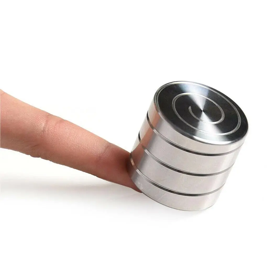

Spinning Gyroscope Aluminum Alloy Spiral Gyro Portable Decompression Toy Collection Supply for Home Living Room Office
