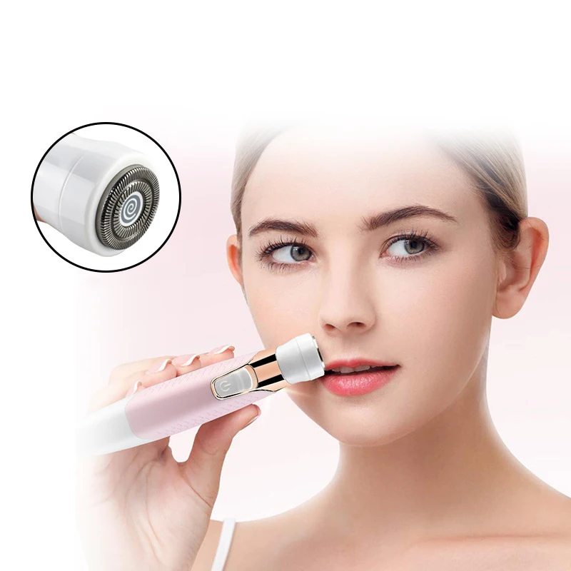 Women Electric Eyebrow Trimmer Security Hair Removal Eye Brow Epilator Mini Shaper Shaver Painless Razor Facial Hair Remover enlarge