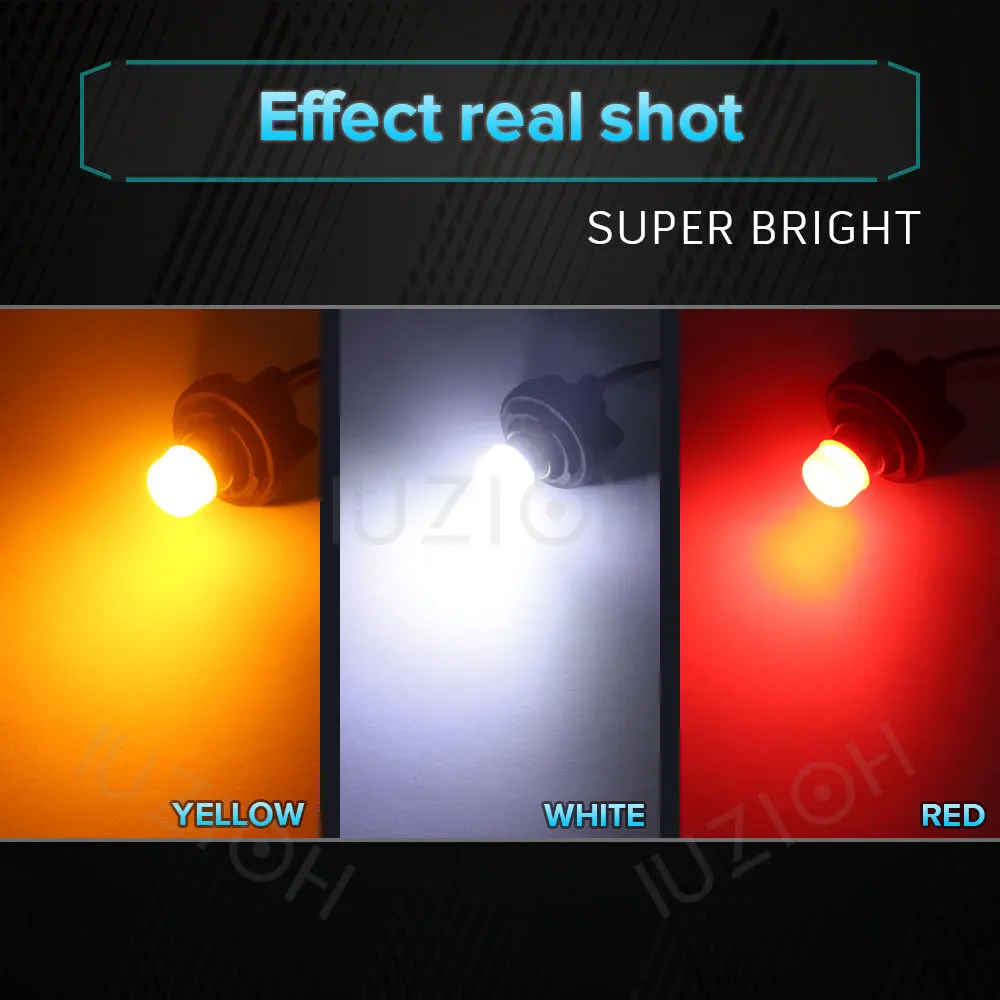 Светодиодная лампа IUZIOH 12 В 24 1156 стробоскоп BA15S BAY15D P21W P21/5W R5W R10W