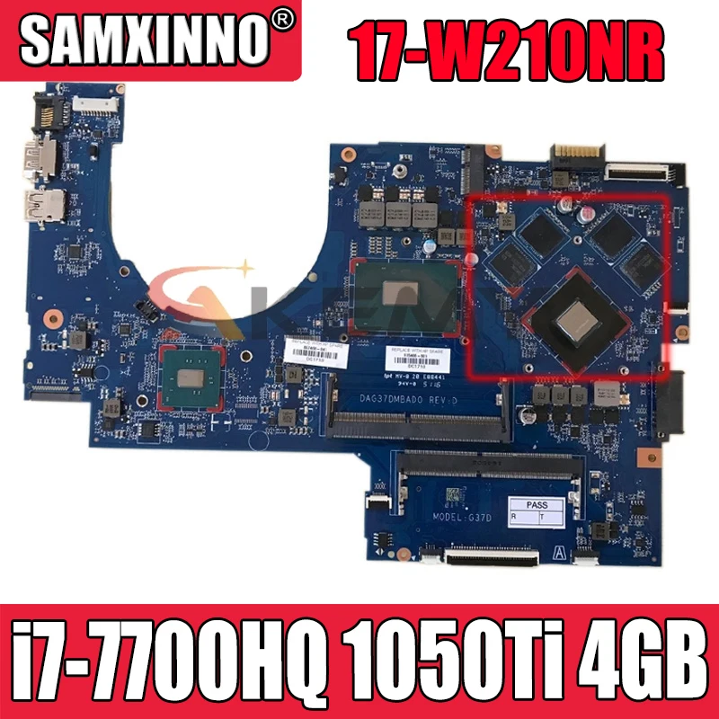 

For HP OMEN NOTEBOOK 17-W210NR laptop motherboard 915550-601 915550-501 1050Ti 4GB i7-7700HQ DAG37DMBAD0 100% fully tested