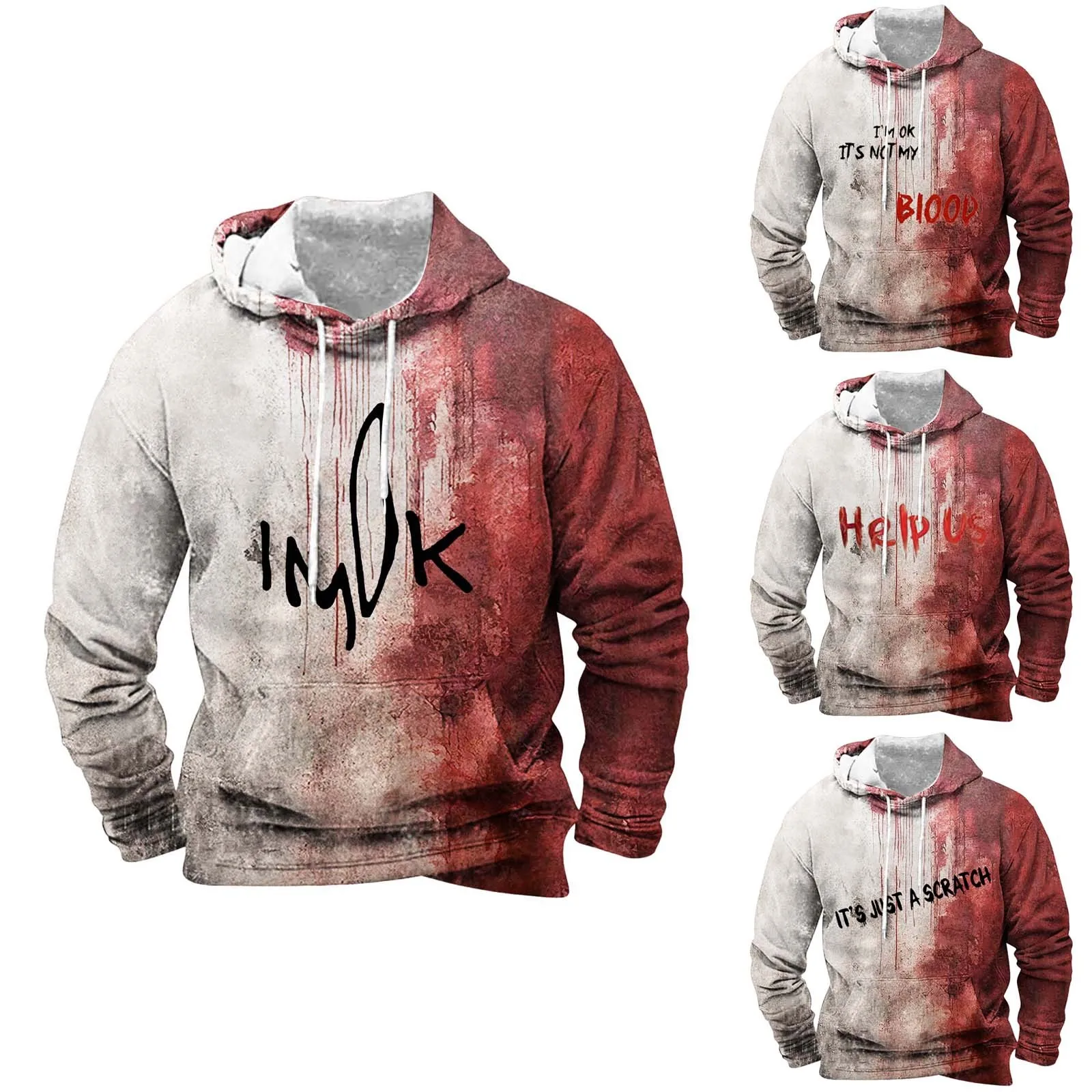 Новинка 2024 модные мужские/женские повседневные толстовки с забавным принтом на