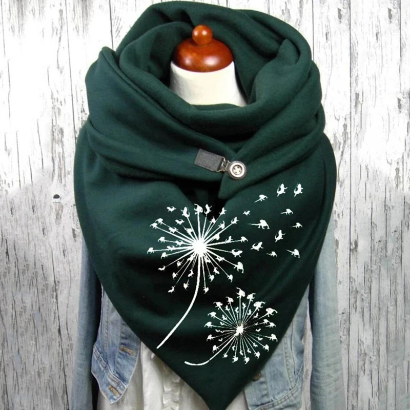 

Dandelions and feathers Print 3D Printed Scarf and Shawl Warm for Women and Men