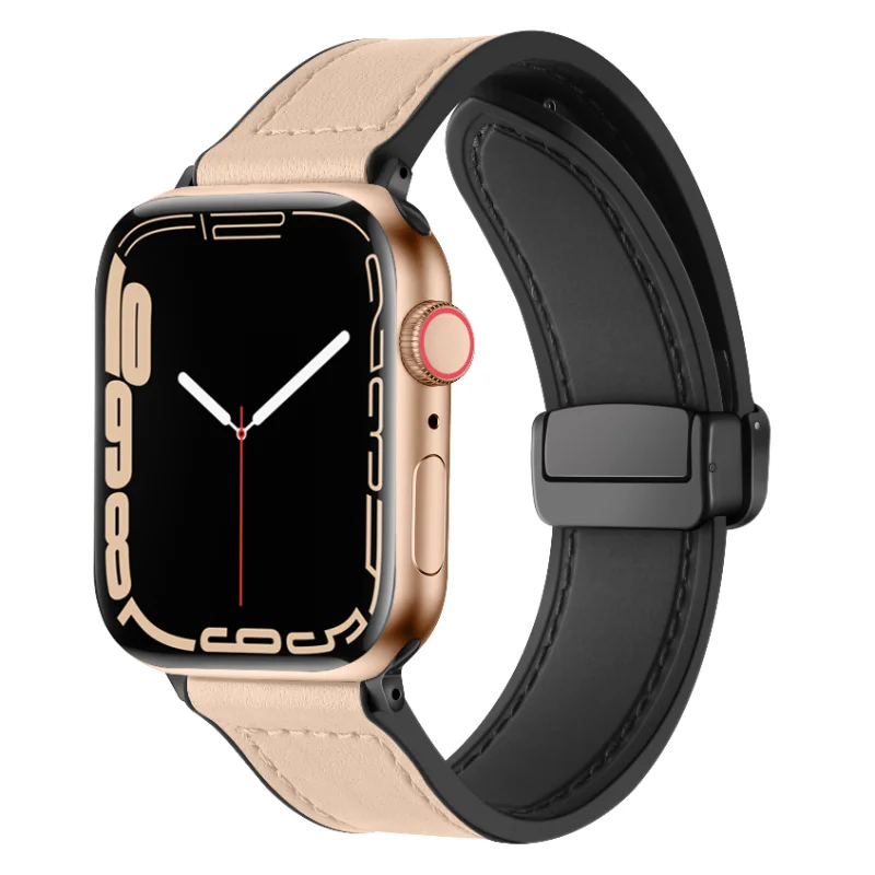 

Leather Strap For Apple watch Single tour band 44mm 45mm 40mm 41mm 42mm Bracelet correa for iWatch Series 7 8 se 6 3 ultra 49mm
