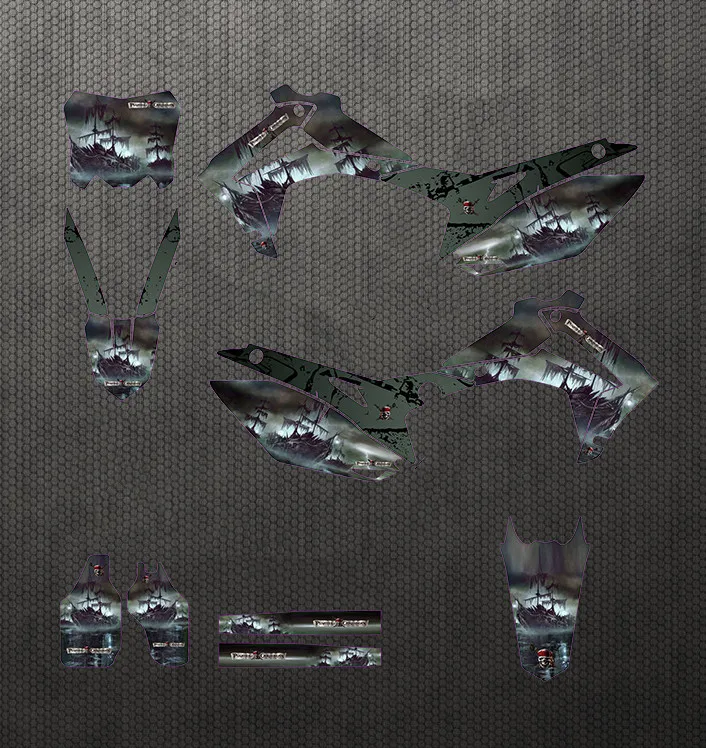 6 стилей наклейки для мотокросса 3 м графические HONDA CRF450 CRF450R 2013 2014 2015 2016 Honda CRF250R 2017 |