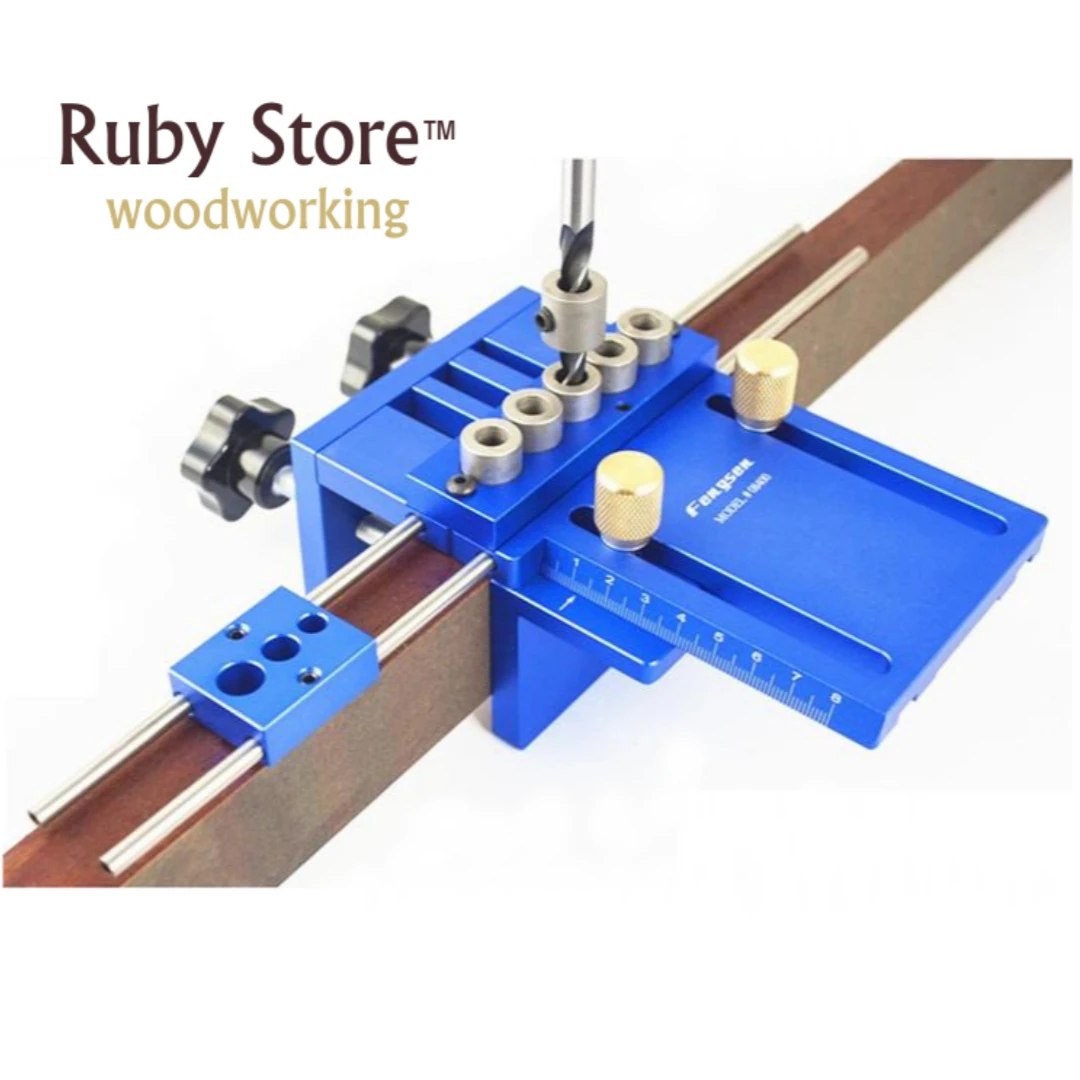 New Upgraded High Precision Dowelling Jig With 5 Metric Dowel Holes(6mm,8mm,10mm) For Very Accurate Woodworking Joinery