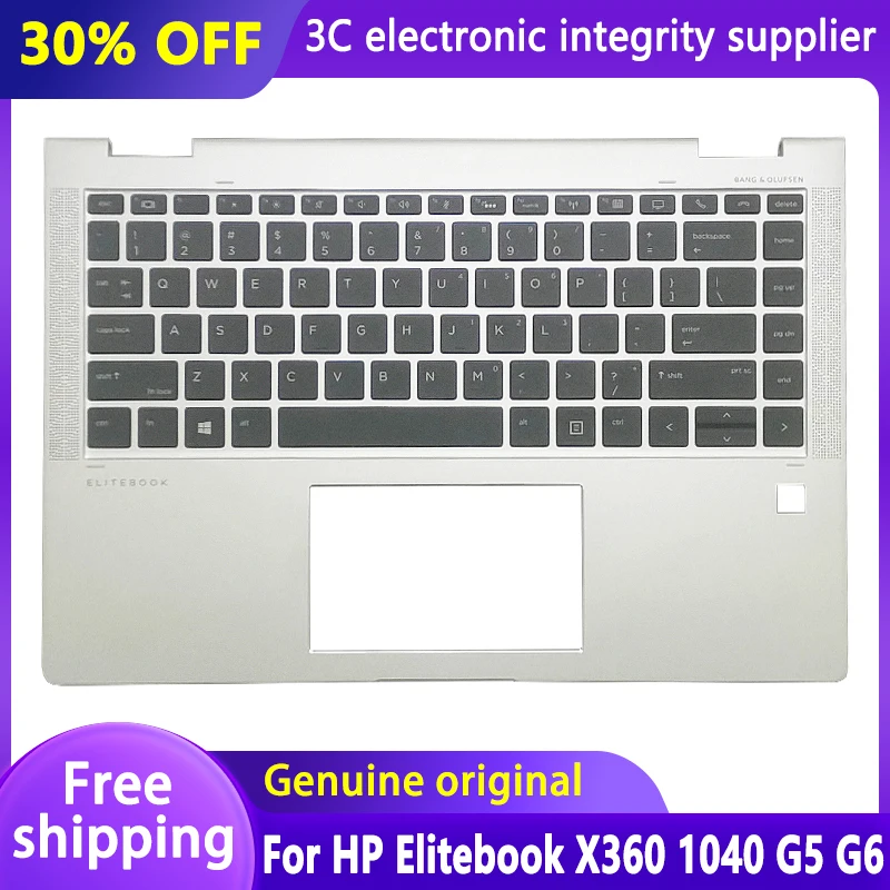

NEW US SP Keyboard For HP Elitebook X360 1040 G5 G6 Palmrest Upper Cover Top Case Laptop English Keyboard Spanish 6070B1319801