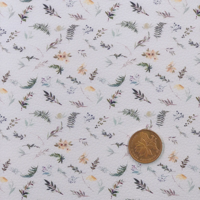 Новые радужные 30x2 2 см/A4 Ванильные белые листья искусственная кожа для бантов