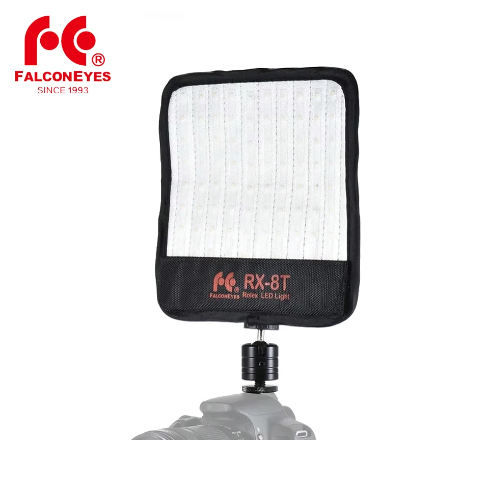 

Falcon Eyes RX-8TD On Camera Flexible Light 3000-5600K Portable Video Light Studio Kit Compatible With Sony F-mount