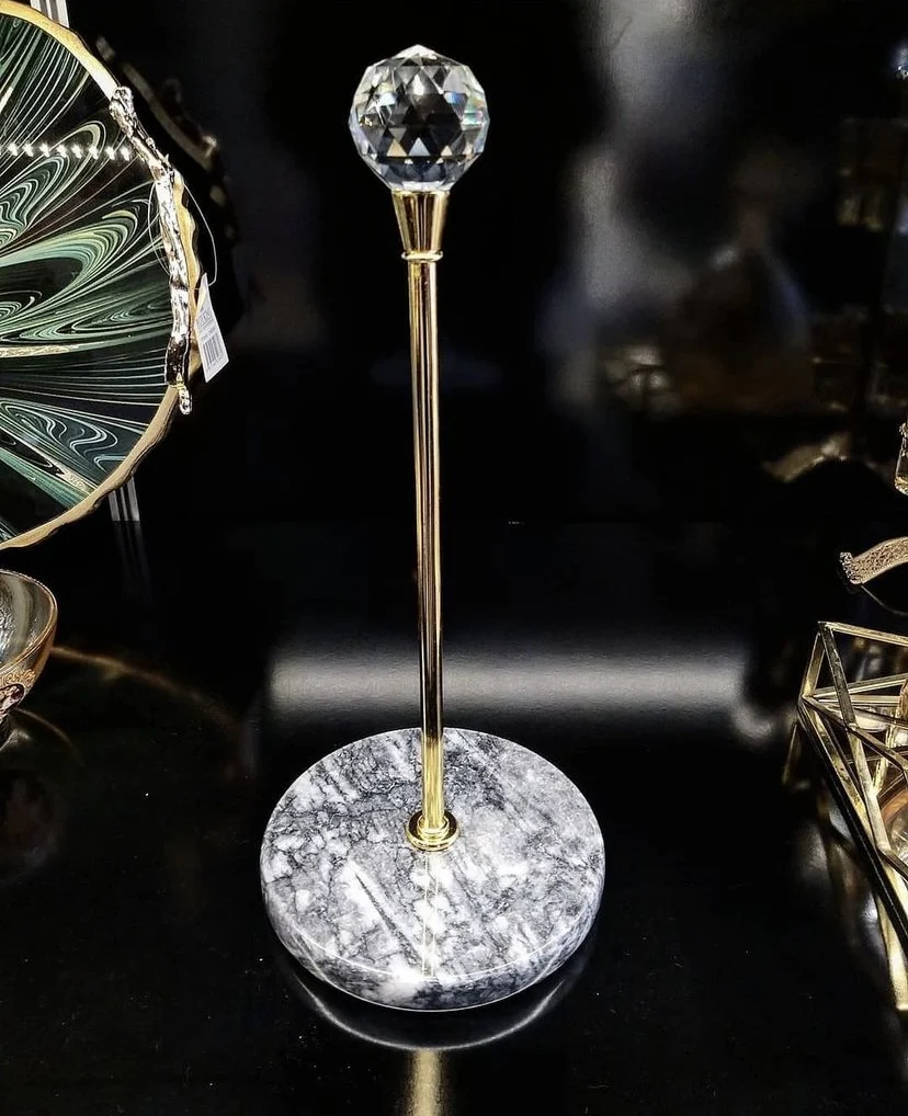 Декоративный Мраморный держатель для бумажных полотенец-черный рулонных