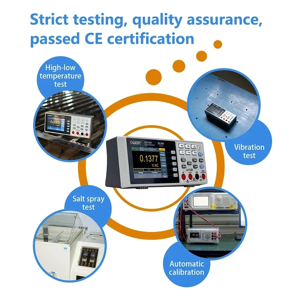 Портативный Настольный цифровой мультиметр XDM1241 4 1/2 True RMS 3 5 дюймов ЖК-дисплей со
