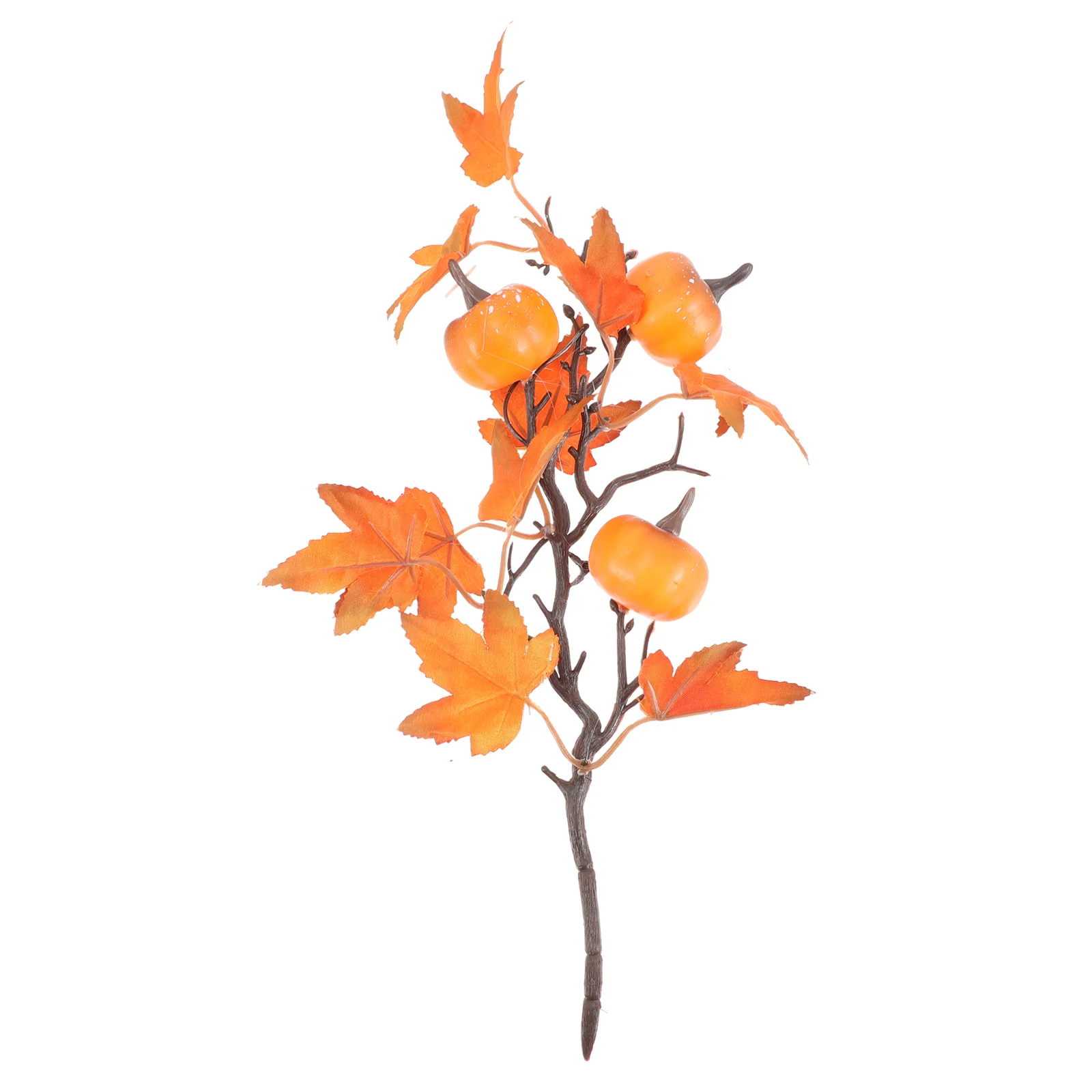 

Maple Artificial Fall Leaf Pumpkin Leaves Autumn Berry Picks Fake Faux Branch Red Branches Stem Stems Thanksgivingdecoration