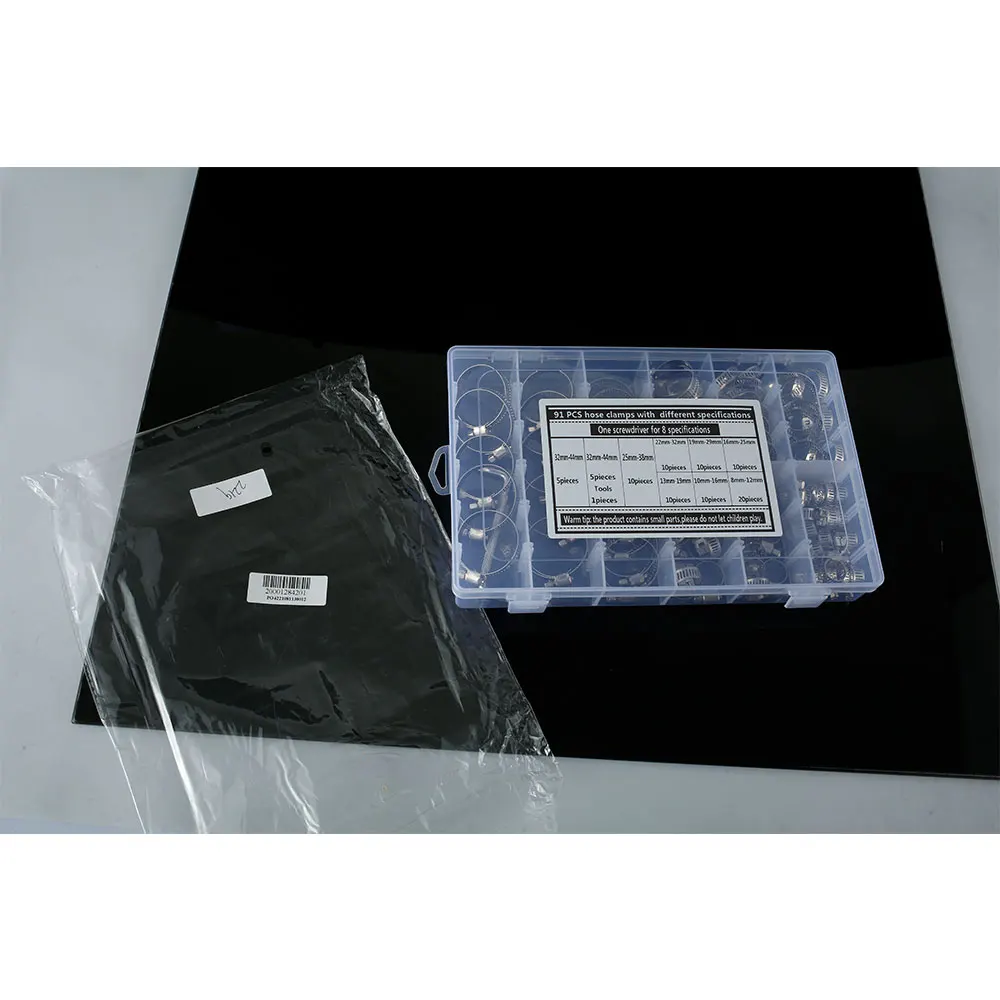 

2022 New 92Pcs Hose Clips Adjustable 8-44mm Range Hose Clamps Stainless Steel Pipe Clips Assortment with Simple Screwdriver and