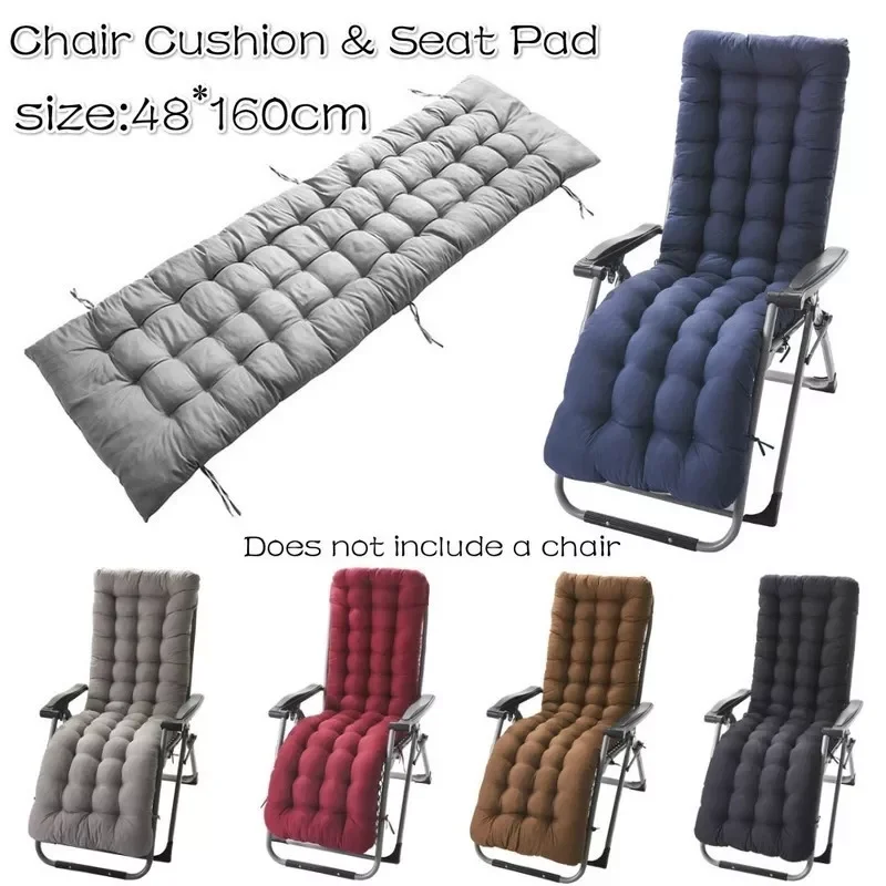

Lounge Chair Cushion Double-sided Cushion Pad Lunch Break Folding Chair Folding Beds Cot Camping Outdoor Chaise Lounge Cushion
