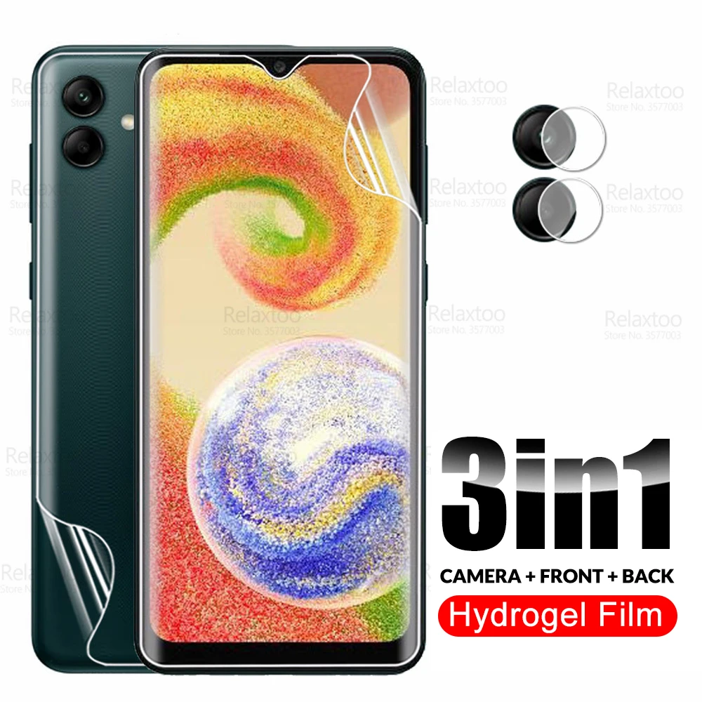 3to1-camera-glass-back-front-soft-film-for-samsung-galaxy-a04-hydrogel-film-sumsung-a-04-04a-4g-sm-a045f-65-screen-protectors
