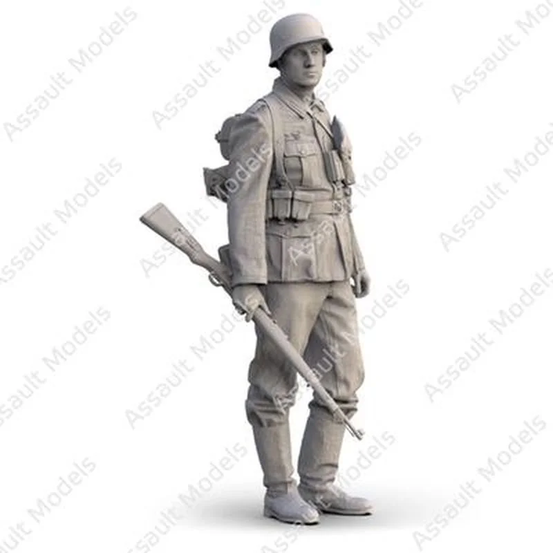 

NX 1/35 WWII Soldier Model Resin Model Kit Tumei Colorless Self-Assembling Resin Figure Military Action Figure