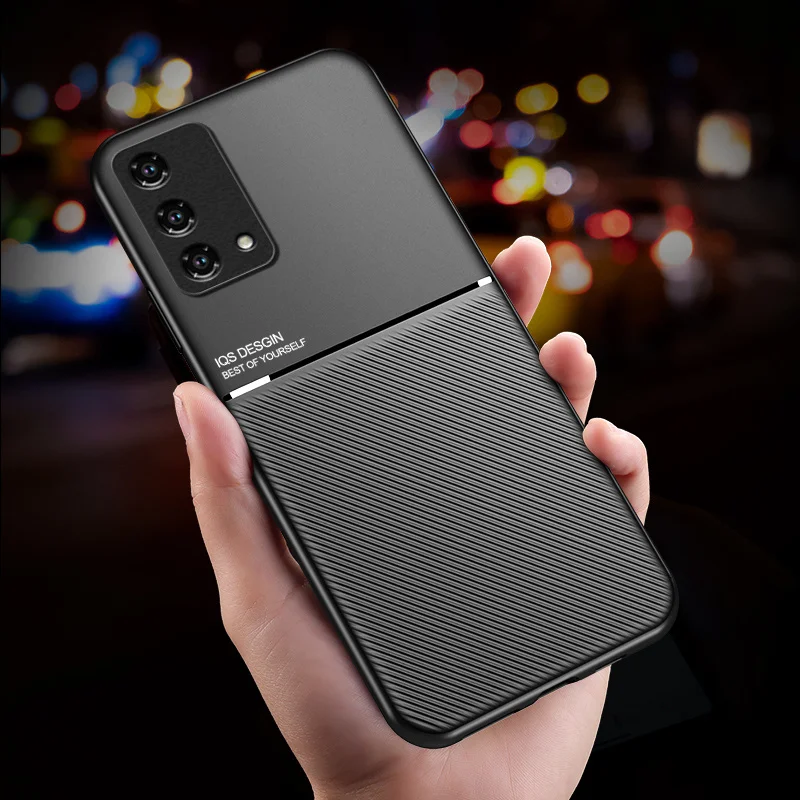 

For OPPO A52 A72 A92 Case Magnetic Holder Leather Plate Cover For Oppo A72 A52 A 52 72 A 92 OppoA52 OppoA92 Soft Phone Cases