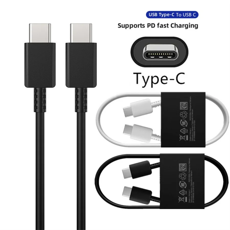 

50pcs 3A Fast Quick Charging cable 1m 3ft PD Type c to Type c USB-C data Charger Cable For Samsung s8 s10 s20 s21 Huawei htc lg