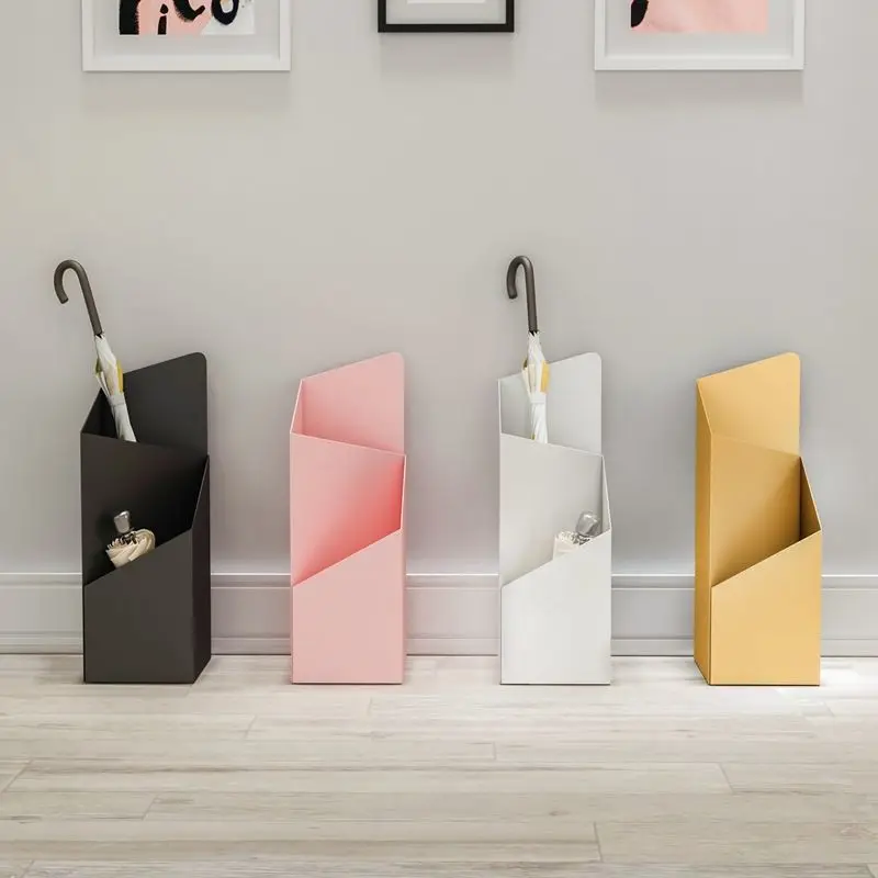 

Umbrella Storage Rack Public Hotel Lobby Household Umbrella Barrel Wrought Iron Storage Barrel Floor Umbrella Rack Minimalist