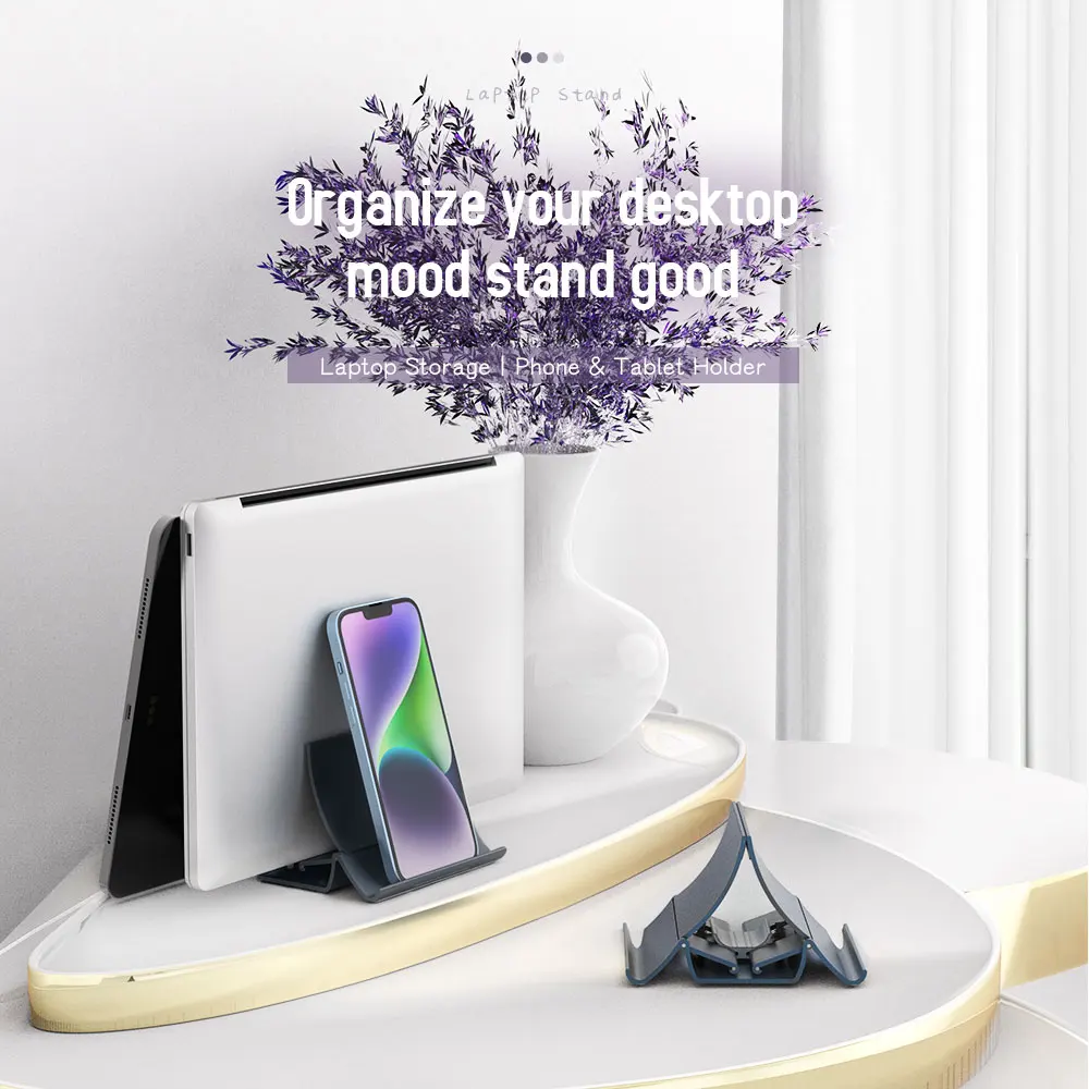 

Automatic Storage Aluminium Laptop Stand Holder For MacBook Pro Air Notebook Tablet Phone Bracket Mount Support Base Book Holder