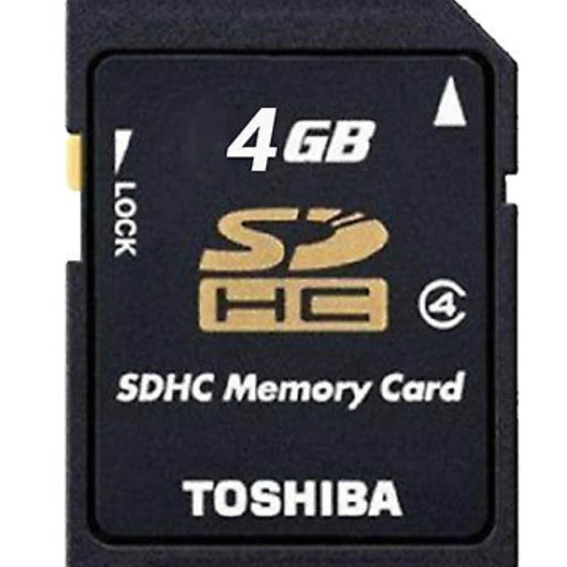 

Toshiba 4GB SD Card SDHC Class 4 Flash Memory Card C4 P-SDHC4G4 Genuine High Speed Memory SD For Digital Cameras