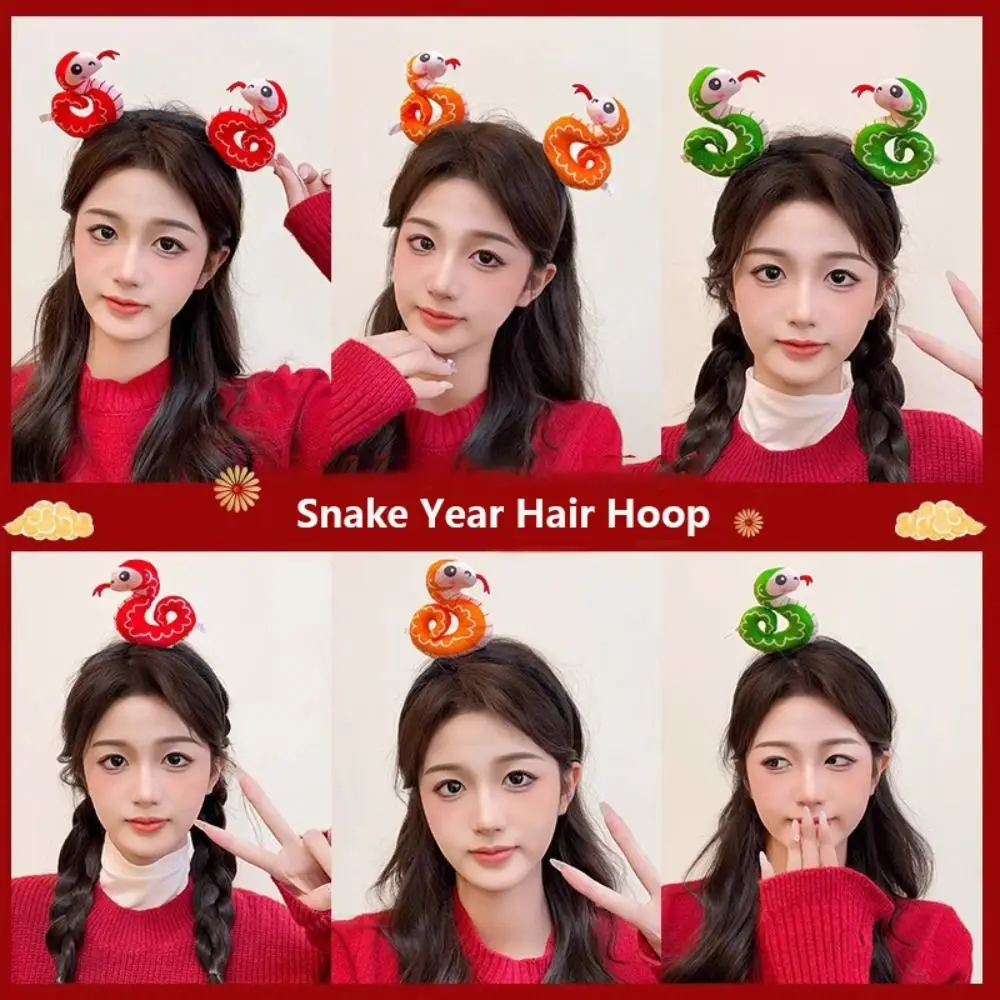 Новый тканевый обруч для волос в виде змеи китайском стиле головной убор со