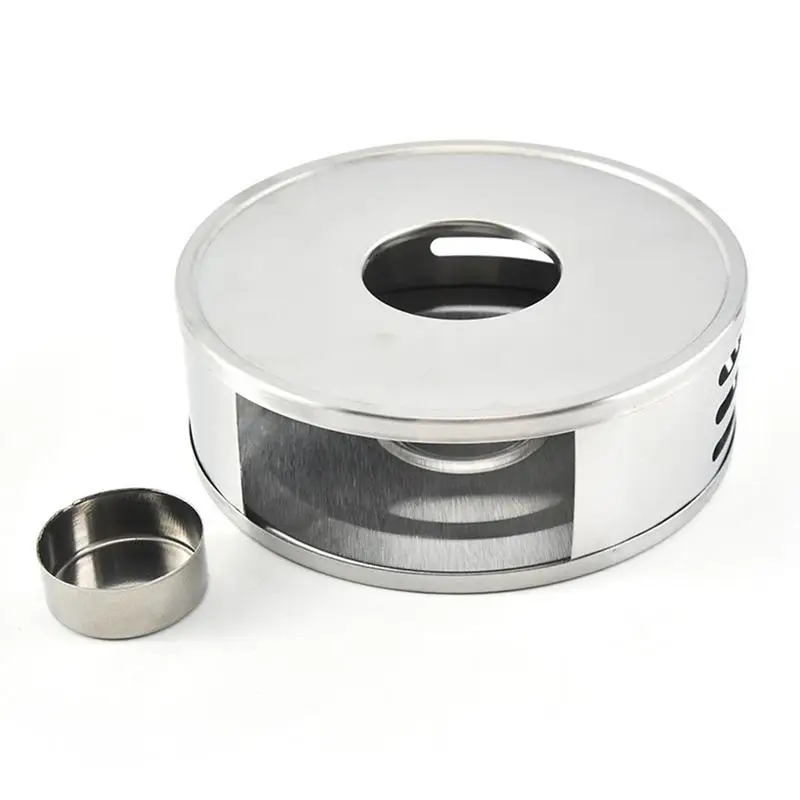 

Tea Heater Stand Stainless Steel Stable Portable Mug Warmer Teapot Heater Stove Anti-rust Candle Holder For Home Camping Outdoor