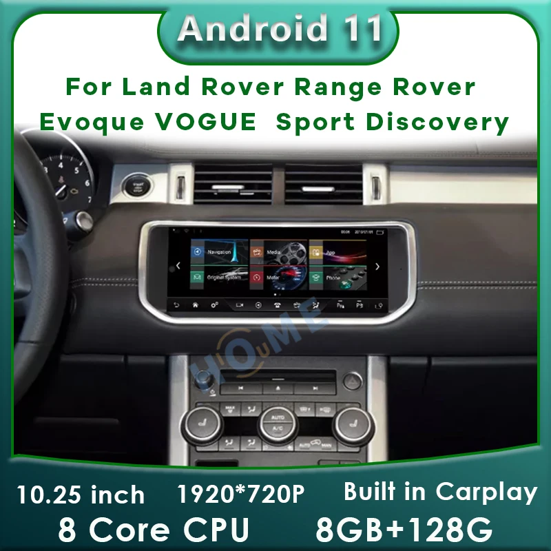 Android 11 8+128G Car radio multimedia Player GPS For Land Rover Range Rover Evoque LRX L538 VOGUE L405 DISCOVERY SPORT L550 HSE