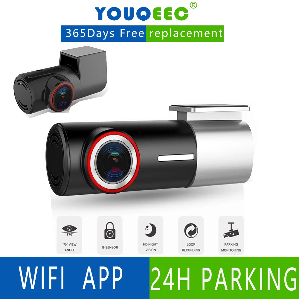 

YouQeec U700 DASH CAM 3K 1944P Car Dvr recorder Night Vision DVR with 24H Parking Mode G-Sensor Wi-Fi Monitor Video Optional GPS