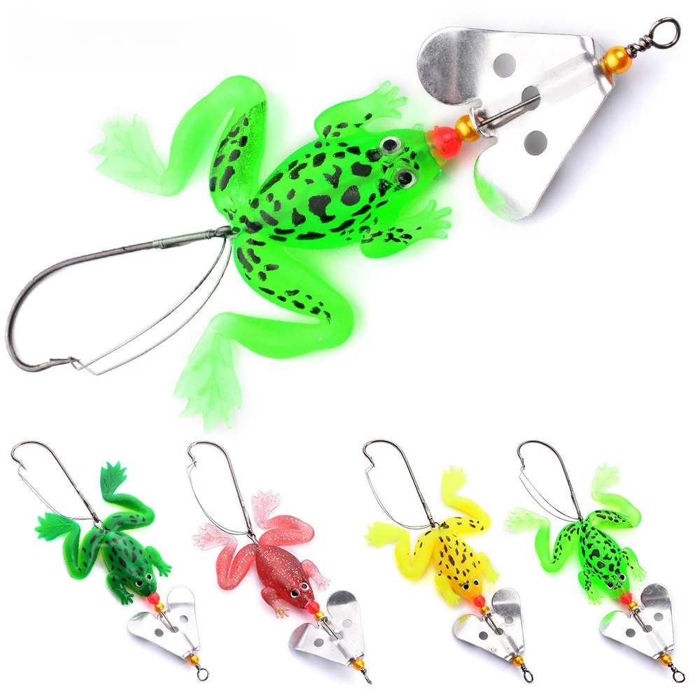 

6g floating new Luya bait Soft bait 9cm Luya soft bait mouth to mouth to eat simulated frog bionic bait lake fishing sea fishing