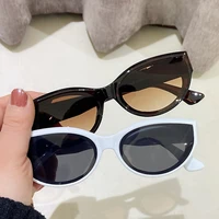the new retro oval frame sunglasses personality catwalk small frame sunglasses glasses menswomens universal uv400 eyewear