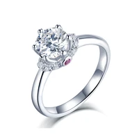 100 s925 sterling silver 1ct moissanite new princess elegant finger ring for women luxury original fine jewelry 2022 trend
