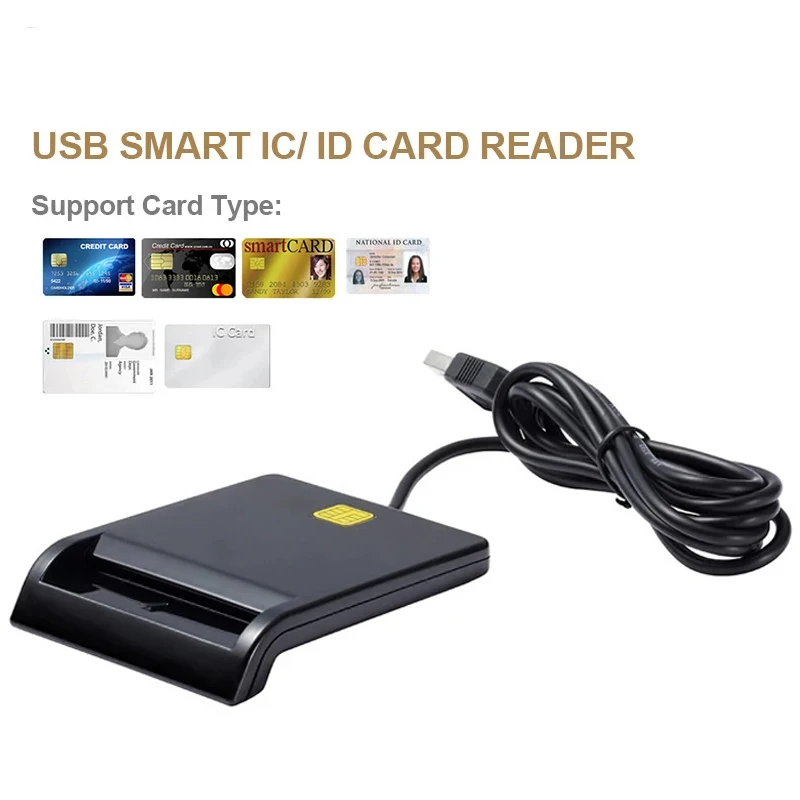 

X01 USB Smart Card Reader For Bank Card IC/ID EMV card Reader High Quality for Windows 7 8 10 Linux OS USB-CCID ISO 7816