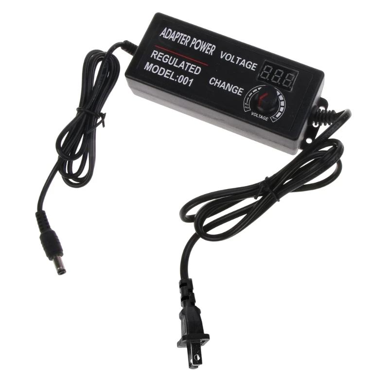 

AC to Converter 110V-240V AC to 9-24V 3A Power Adapter Supply-Adjustable for Router LED Lights Speaker
