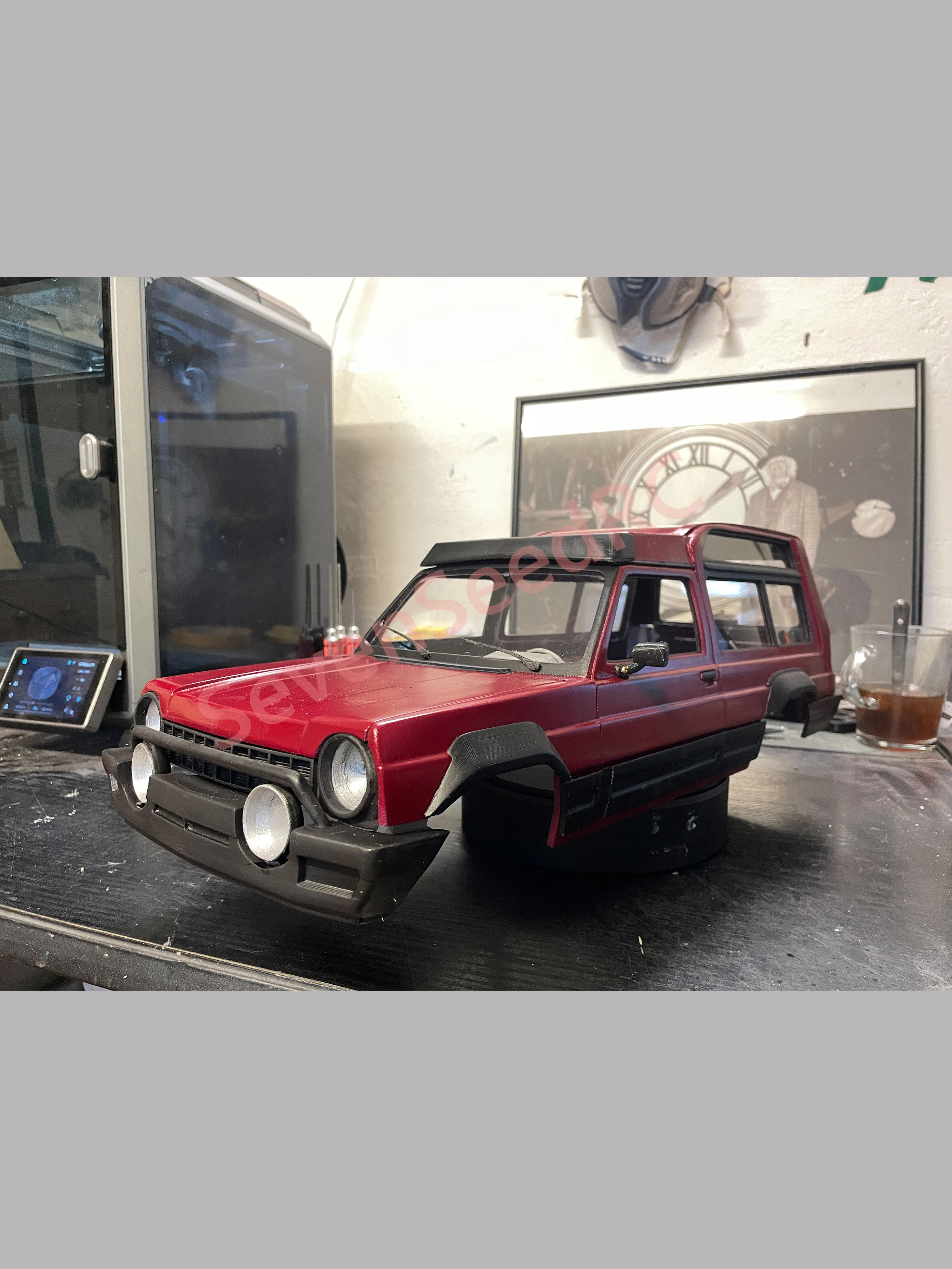 Гусеничный корпус с 3D принтом TALBO SIMCA RANCHO 1/10 313 мм 324 WB SCX10 Trx4 Crossrc NT4 JT4 RC4WD