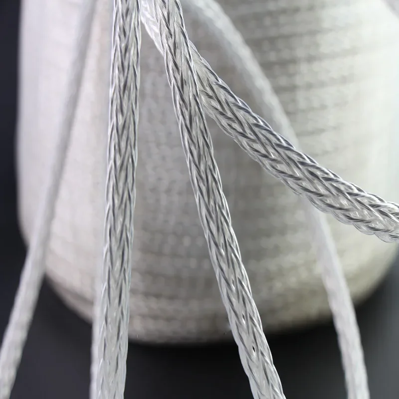 Оплетка 8AG высокой чистоты посеребренный OCC динамик кабель 16 жил HIFI DIYAudio провод