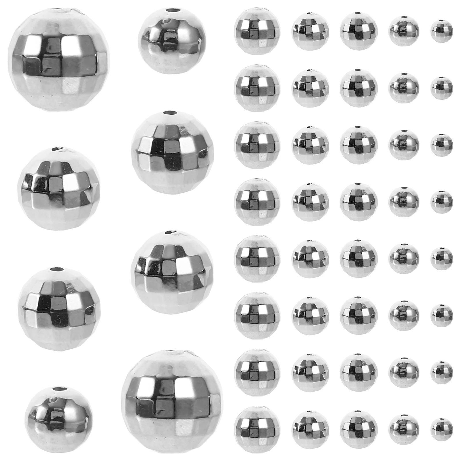 

200Pcs DIY Disco Ball Jewelry Beads Hole Beads Diy Handmade Crafts Making Beads