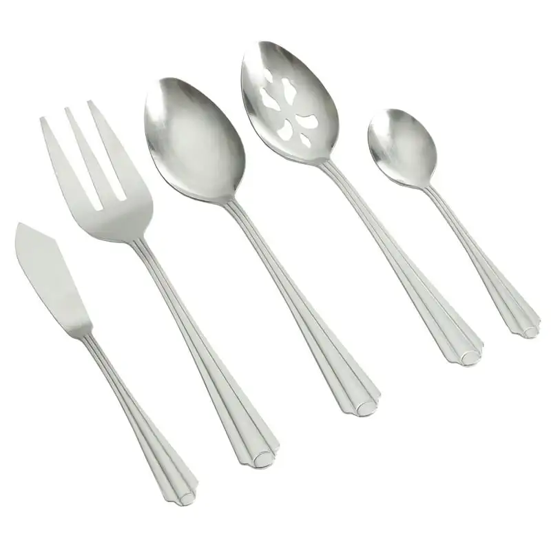 

Taquan 45 Pieces Flatware Set, Tumble Finish Wooden utensils Spoons and forks set Fork Cubiertos Cubiertos portatiles con estuch