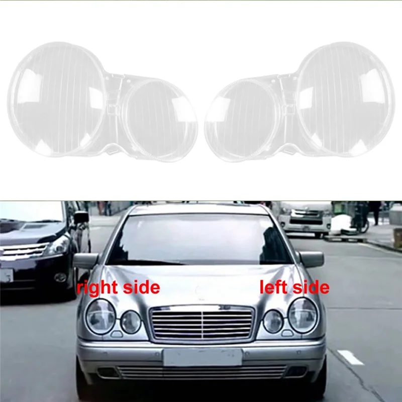 

Автомобильная левая фара оболочка Лампа Тень Прозрачная крышка объектива Крышка фары для Benz 1995-2001 W210 E200 E240 E320 E430