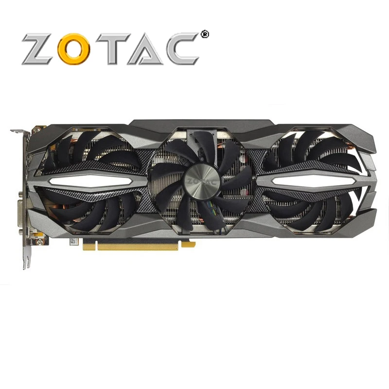 ZOTAC GeForce GTX 1070Ti-8GD5 Plus Graphic Cards GTX1070ti 8GB GTX 1070 TI 8G For nVIDIA Video Card 8008MHz 1607/1683MHz Used