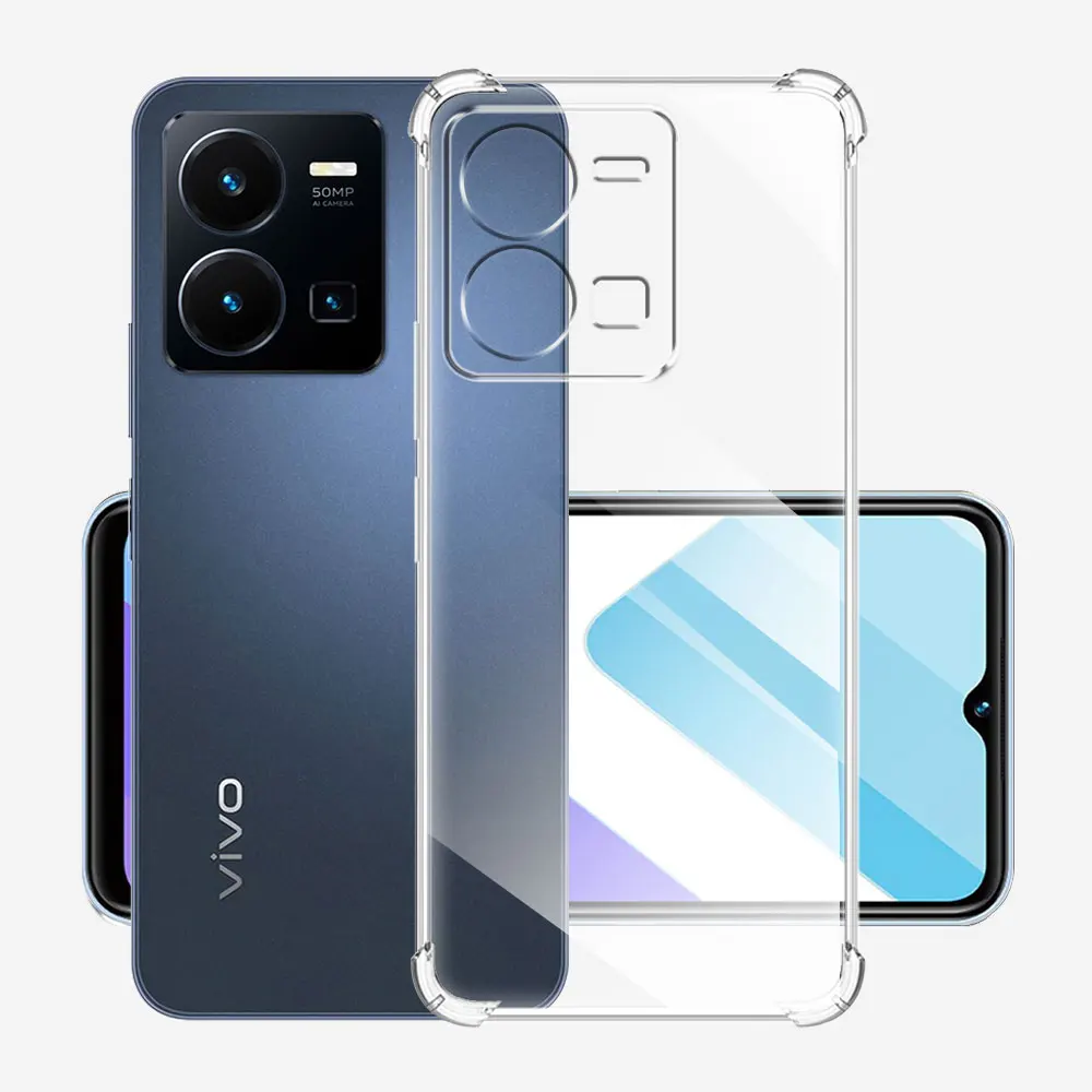 ДЛЯ Vivo Y35 2022 чехол силиконовый мягкий прозрачный противоударный защитный для + Plus
