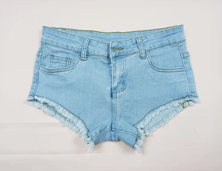 Уличные сексуальные шорты джинсы Горячие синие джинсовые короткие брюки женская