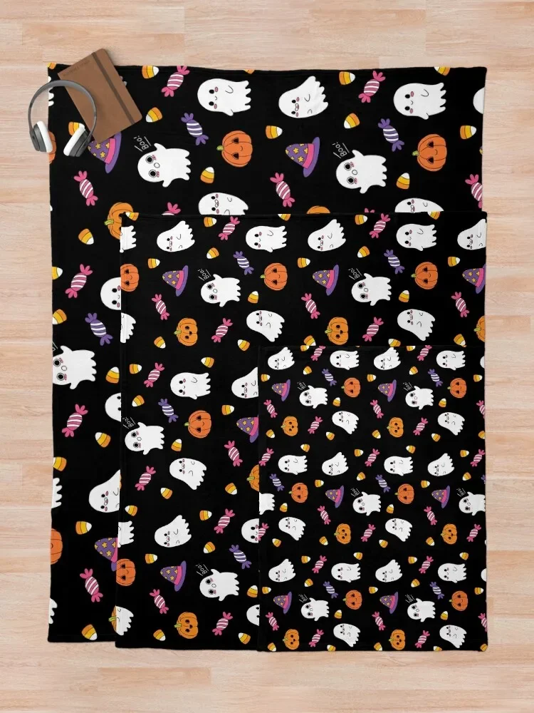 Милые привидения Spoopy и Хэллоуин одеяло для сна фланелевые многофункциональные