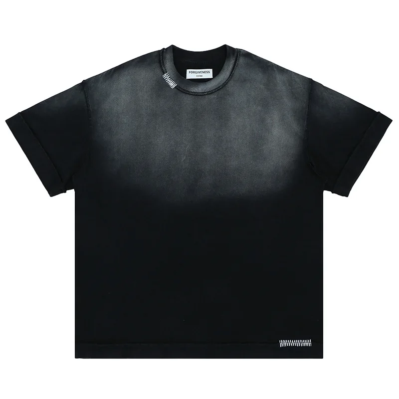 Футболка с короткими рукавами круглым вырезом и принтом