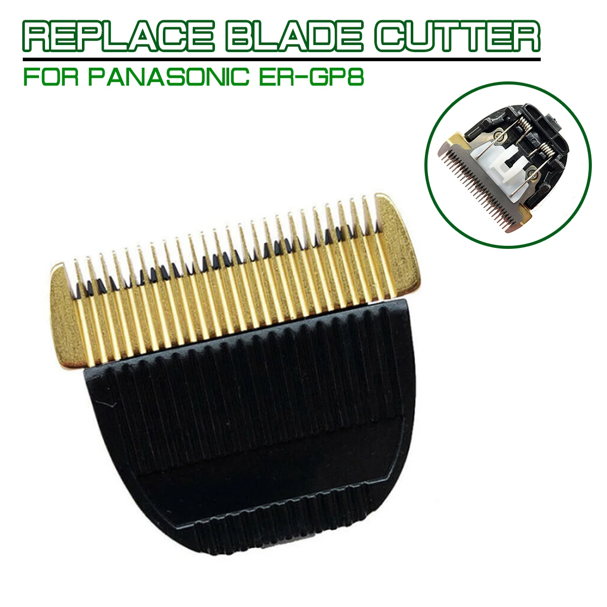

Ceramic Titanium Replace Blade Cutter Head For Panasonic ER-GP8 1610 1611 1511 153 154 160 VG101 Hair Clipper Trimmer Razor Tool