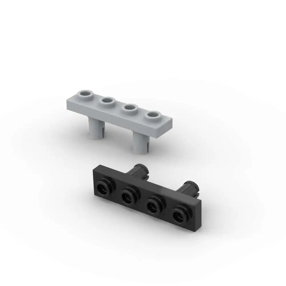 Фото Конструктор MOC 10 шт. 68382, модифицированный, 1x4 с штифтами снизу, детали для сборки домов, кирпичики, детские игрушки для творчества, подарки на день рождения №1