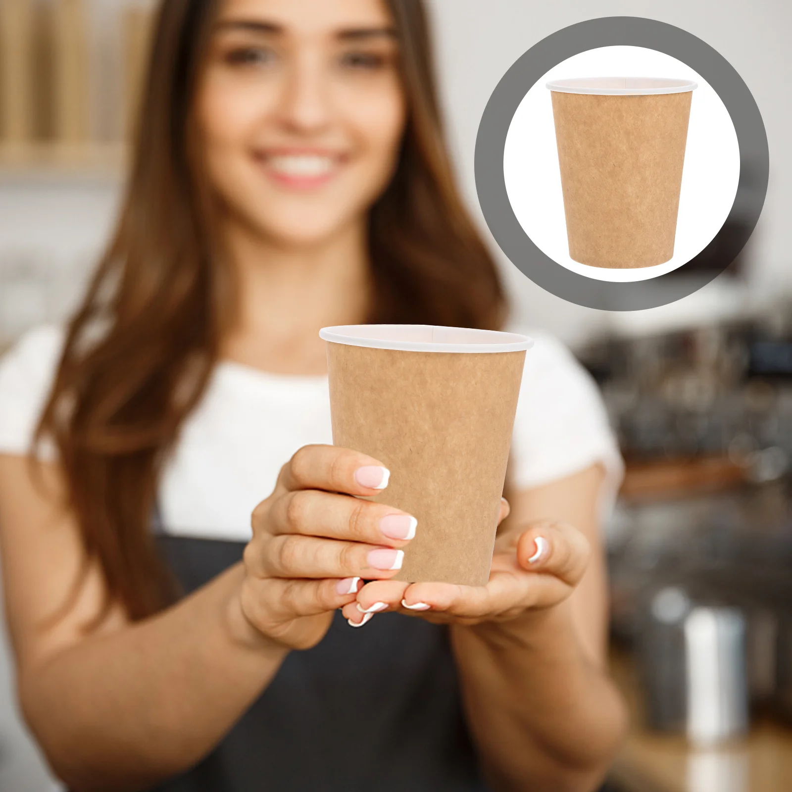 

Cups Paper Coffee Disposable Cup Water Container Cold Hot Beverage Small Tea Drinking Office Craft Recyclable Bathroom