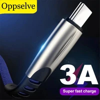 oppselve type c usb cable 3a fast charging type c usb charger cord for samsung s9 s8 plus huawei honor 10 9 lite tablet phone