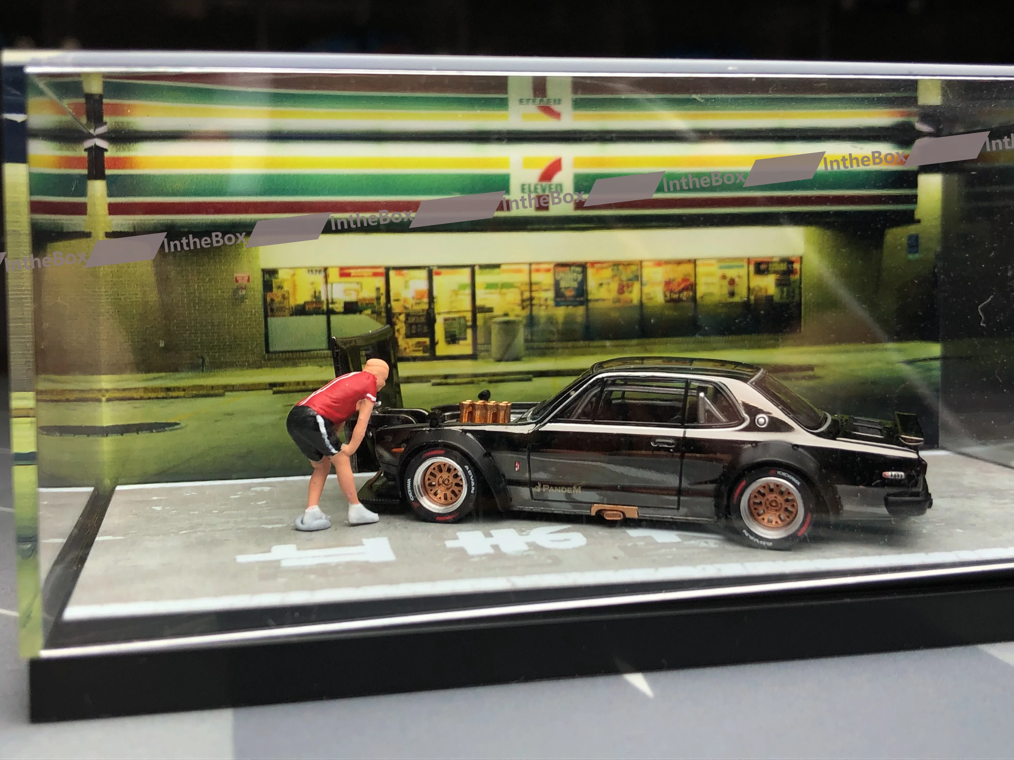 Акриловый чехол для сюжет витрины прозрачная пыленепроницаемая белая фигурка