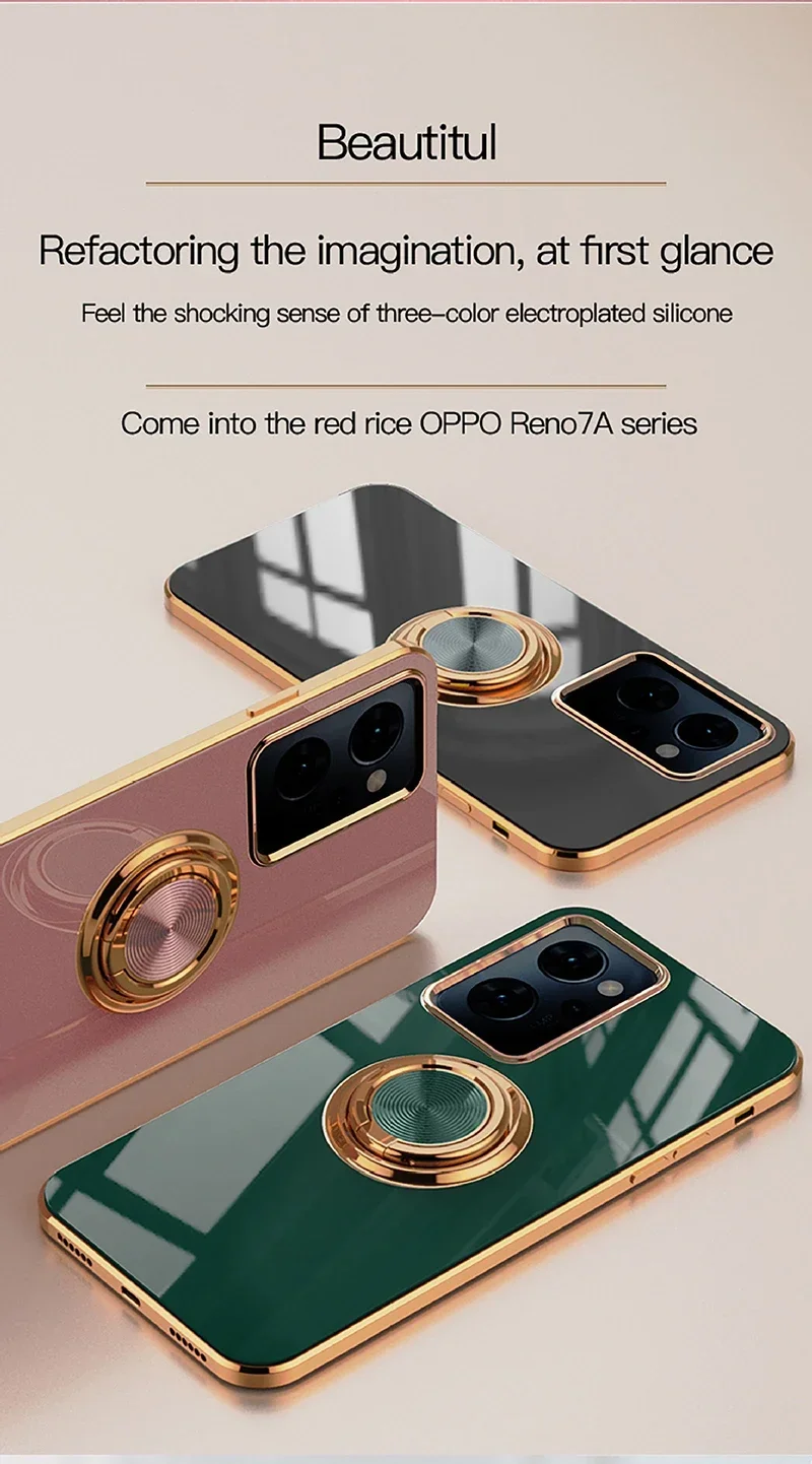 Металлическое кольцо-держатель для OPPO A79 A96 A77 A57 F21 F21s Pro Reno 7z 8 5 4 3 7se 9a